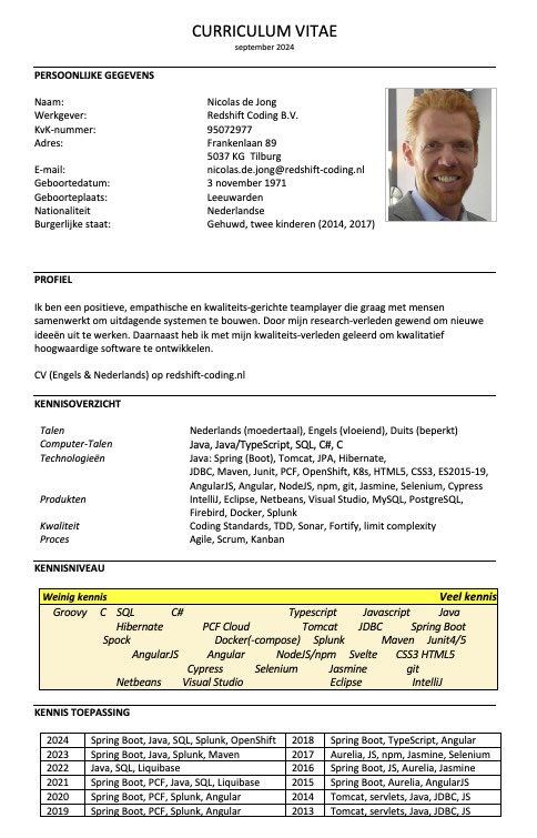 CV Nederlands pdf thumbnail